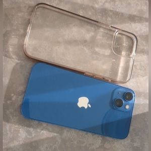 iPhone 13. Blue. 3 months old. No major damage